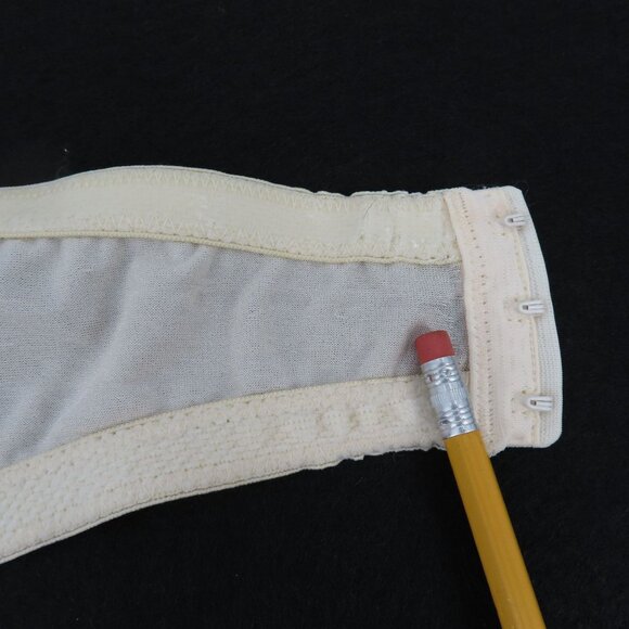 VTG Vanity Fair 36C Bra Style 74-072 Ivory Shimmer Strapless Underwire Unlined - Picture 15 of 16